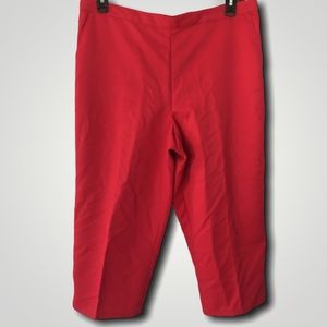 🆕 Alfred Dunner Cutout-Hem Capri Pants • 16